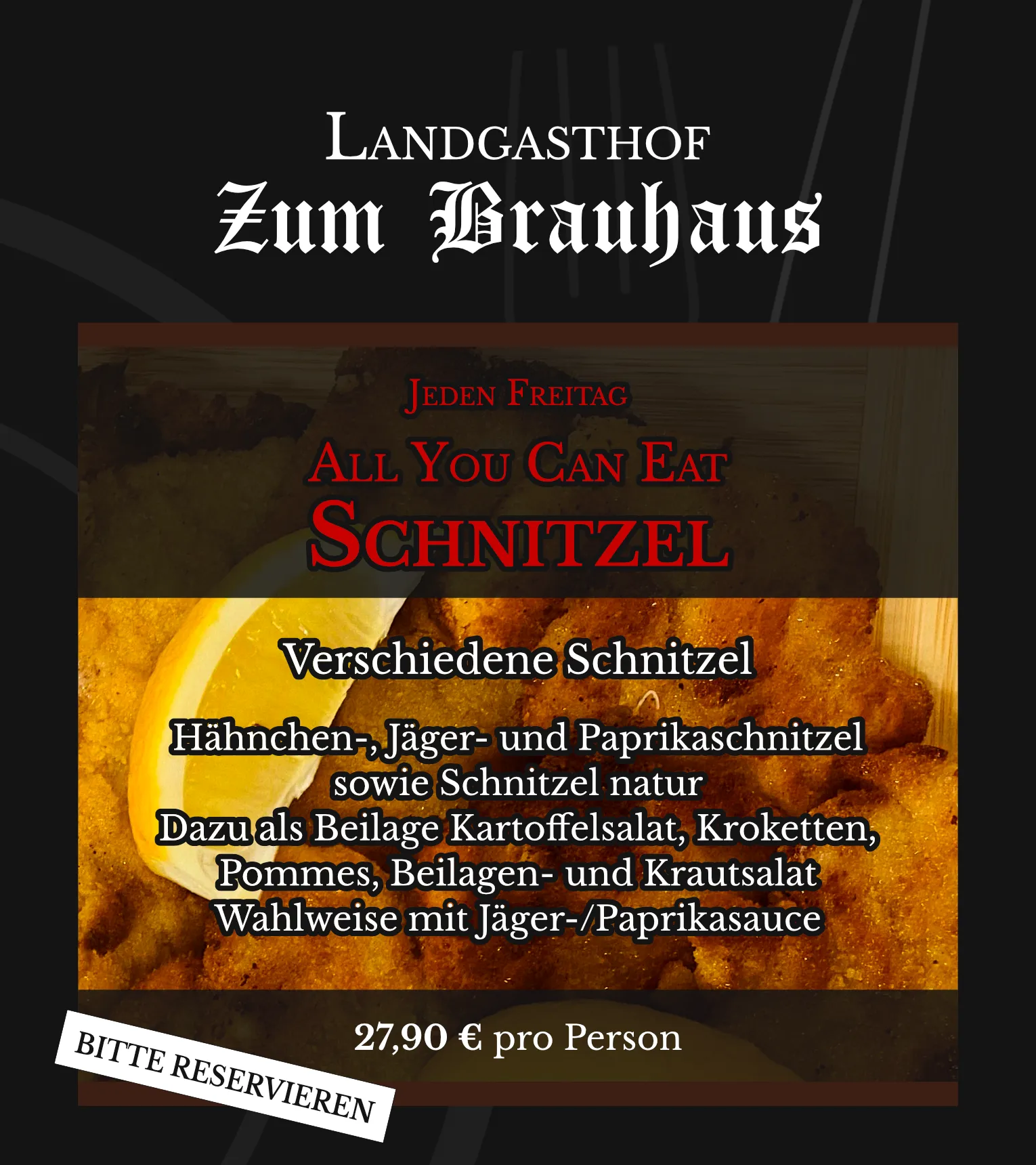 SCHNITZEL All You Can Eat-Angebot