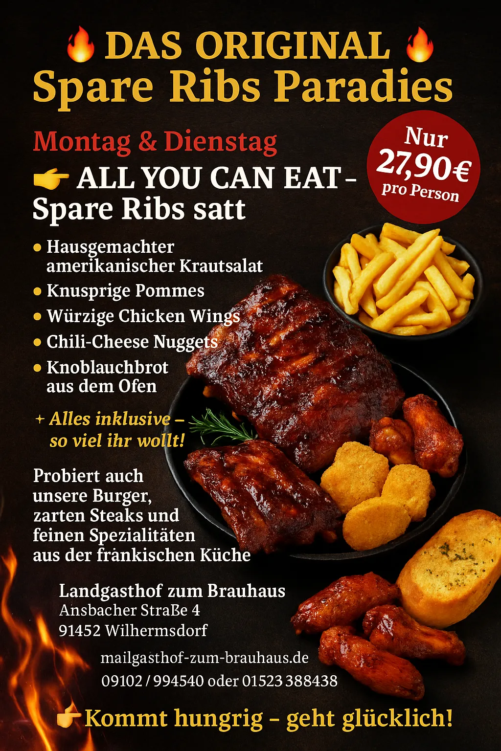 Spare Ribs All You Can Eat-Angebot